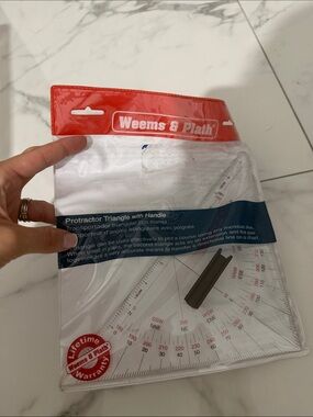 Weems & Plath protractor with handle brand new @@@@